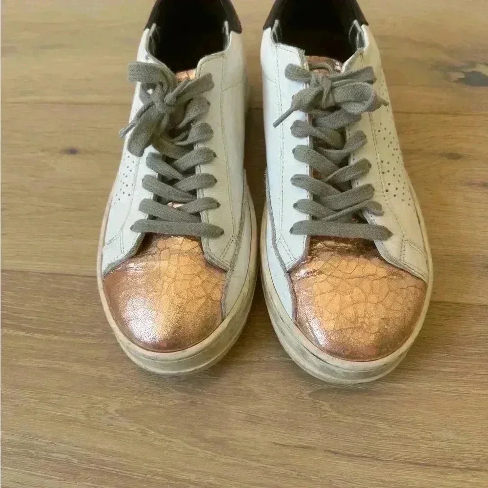 P448 Metallic Toe Low-Top Sneakers size 37